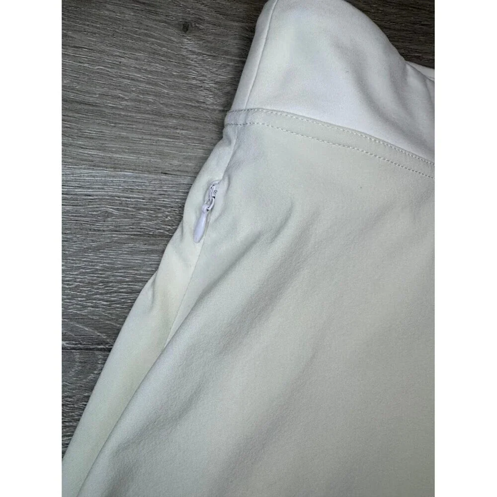 White Athletic Tennis Golf Skort Hidden Zip Pockets Built In Shorts XS